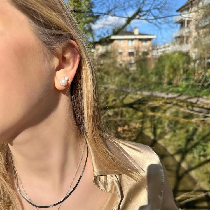 Immagine prodotto Candy Orecchini a perno Sofia L 8,0 mm, argento 925 (Argento 925, Argento 925)