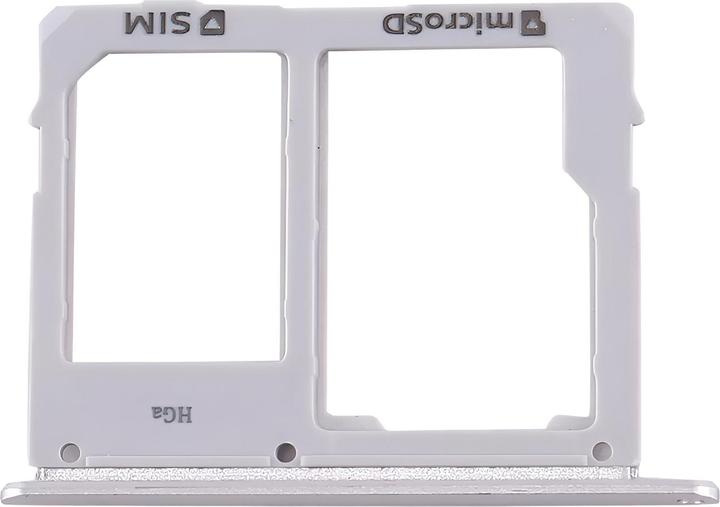 Clappio SIM card holder for Galaxy Tab S5e micro SD slot silver