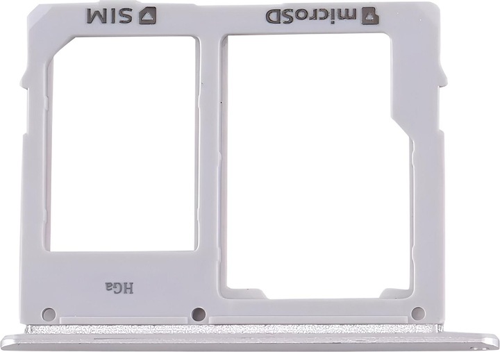 Actual product image Clappio SIM card holder for Galaxy Tab S5e micro SD slot silver
