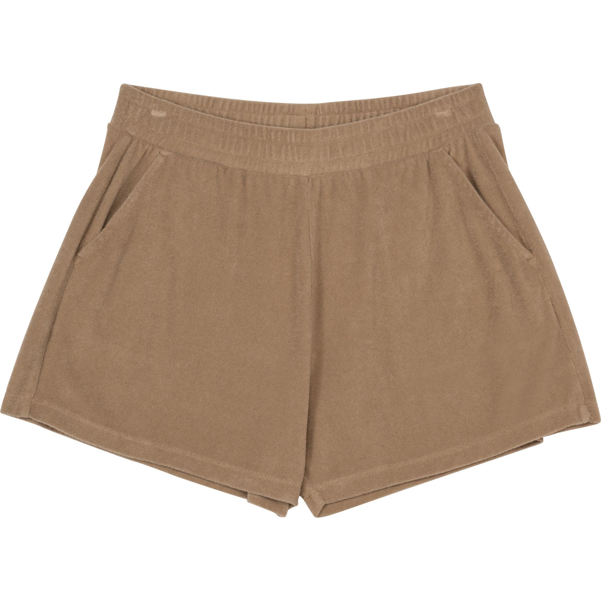 Native Spirit, Damen, Shorts, Umweltfreundliche Frottee-Shorts für Frauen, Braun, (L)