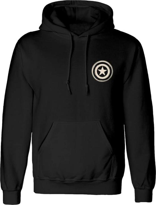 Captain America Sweat à capuche unisexe adulte Linocut