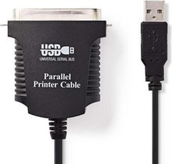 Produktbild Nedis Centronics Druckerkabel USB A Stecker - 3 Stück (2 m, USB 1.1)