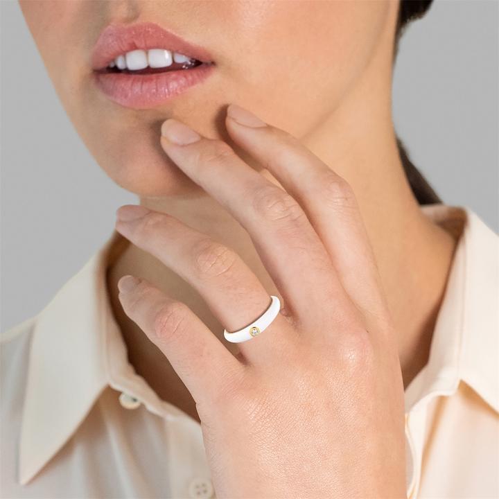 Image du produit Glanzstücke München Femmes argent sterling zirconium or jaune - 33804 (56, Argent 925)