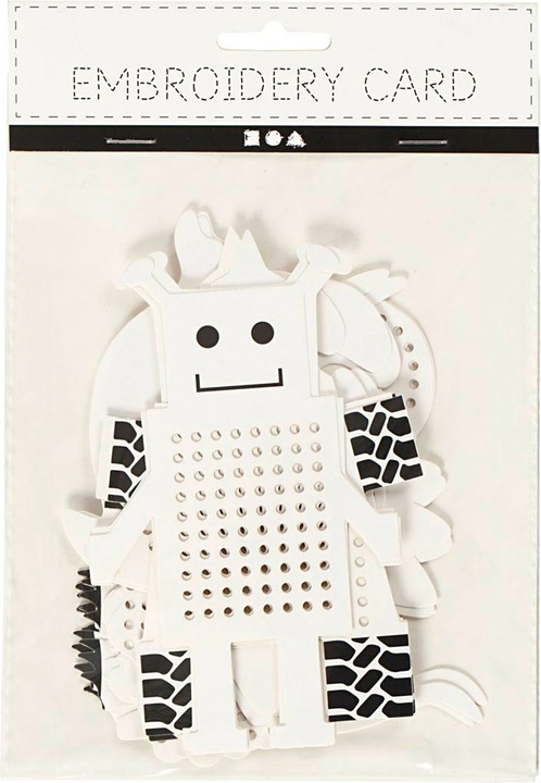 Produktbild Creativ Company Borduurfiguren Dieren en Robots, 18dlg.