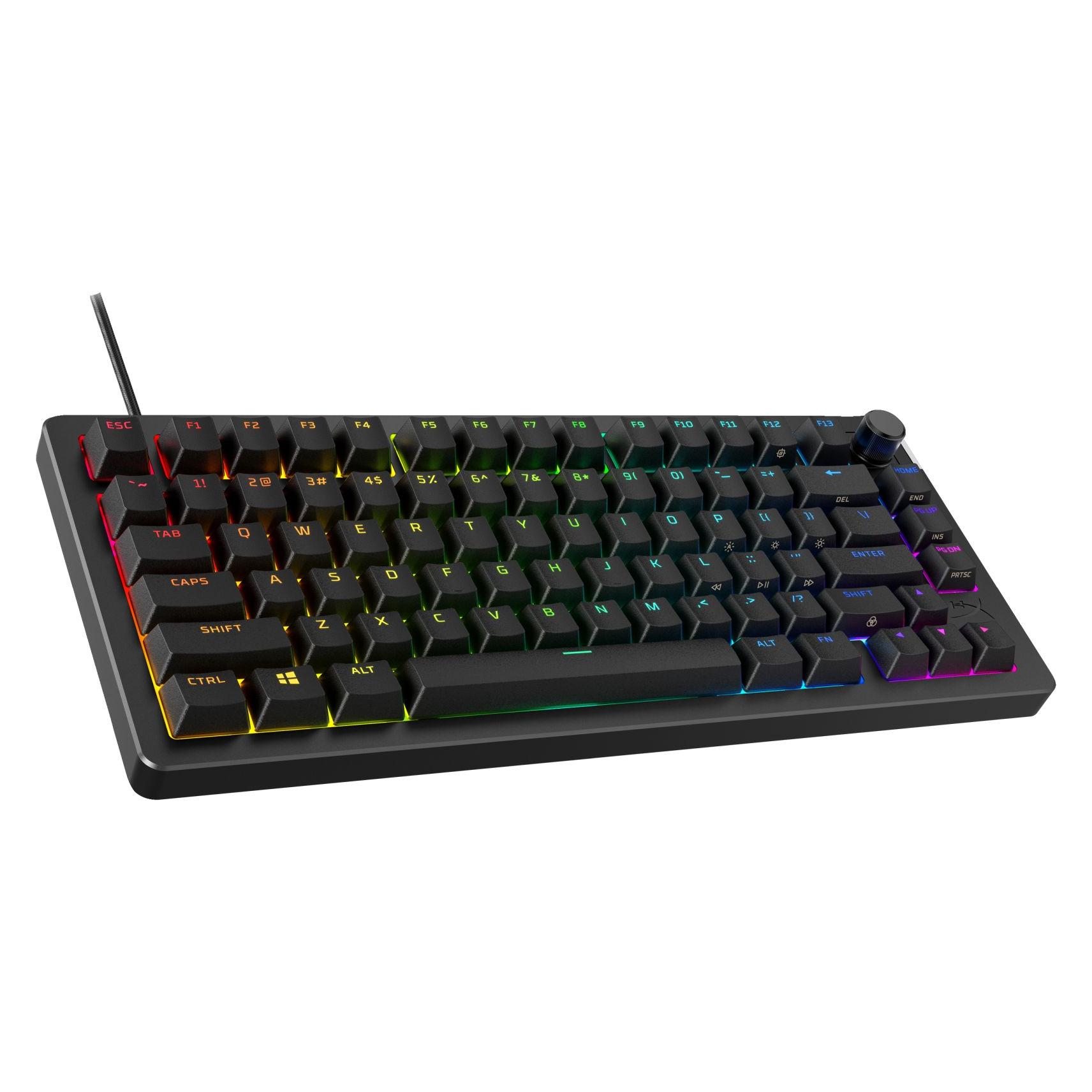 HP HyperX Alloy Rise 75 (DE, Kabelgebunden), Tastatur, Schwarz