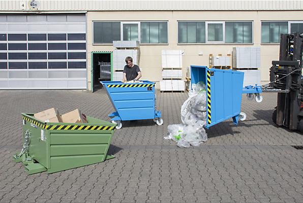 Produktbild eurokraft pro Kippbehälter, mit niedriger Schüttkante (500 l)