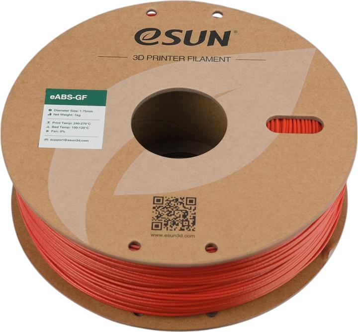 Produktbild eSUN EABS-GF 1,75mm RED 1kg (ABS, 1.75 mm, 1000 g, Rot)