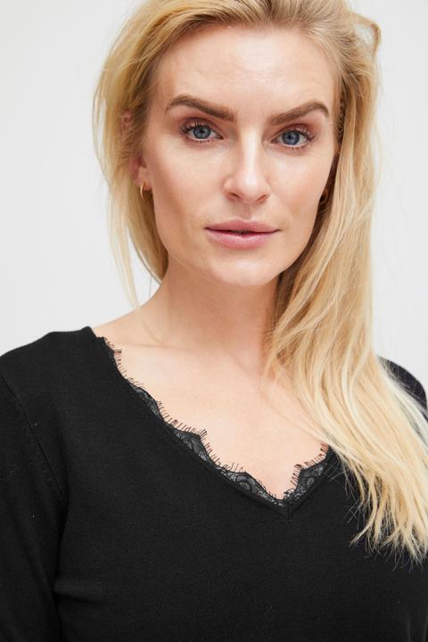 Produktbild Pulz Jeans PZSARA V-Neck Lace Pullover - 50207566 (S)