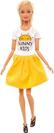 Produktbild Hermex Ken und Barbie Kleider Paarweise Set Mode Sunny Gelb Weiss