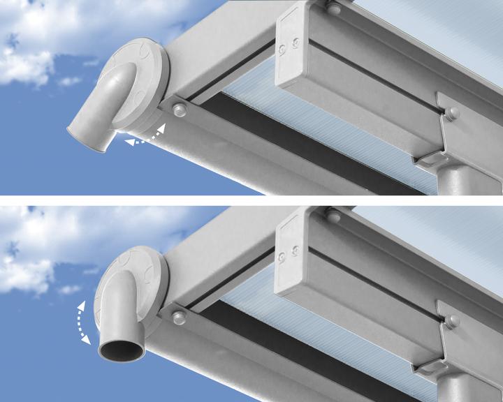 Actual product image Palram CanopiaOlympia 3x9.71 patio roof 980 x 295 cm white