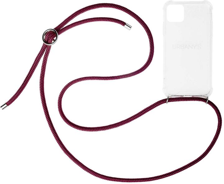 Produktbild Urbany's Necklace Case RED WINE iPhone 17 Silber Ring