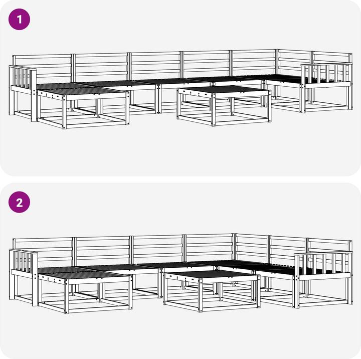 Produktbild vidaXL Outdoor-Sofa
