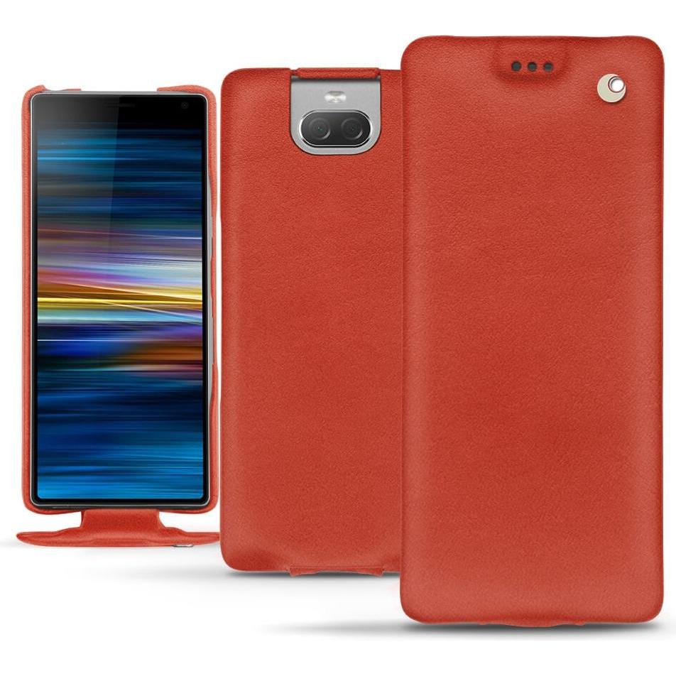 Thumbnail - Noreve Lederschutzhülle vertikal (Sony Xperia 10), Smartphone Hülle, Orange