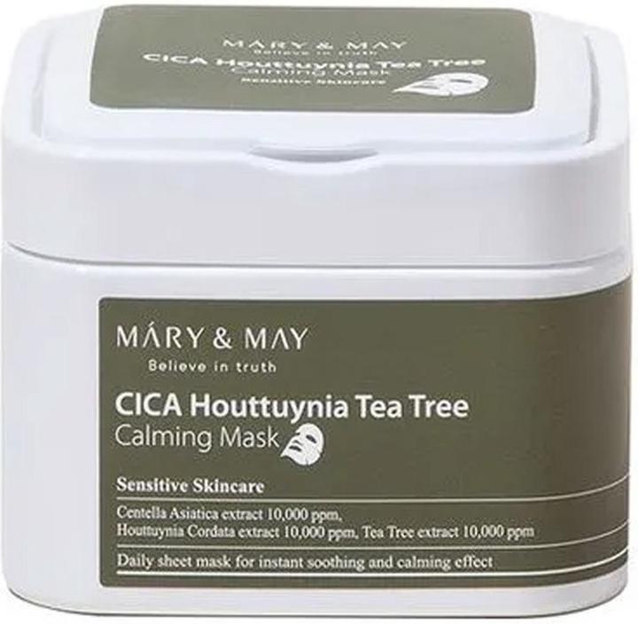 Mary&May MARY & MAY Cica Houttuynia Tea Tree Soothing Mask, 30 sheets (400 g)