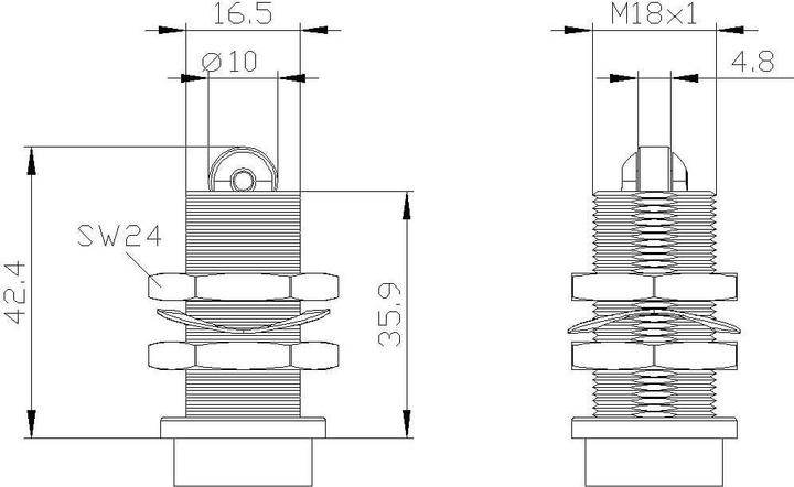 Produktbild Siemens Rollenstange mit zentraler Befestigung (M12)
