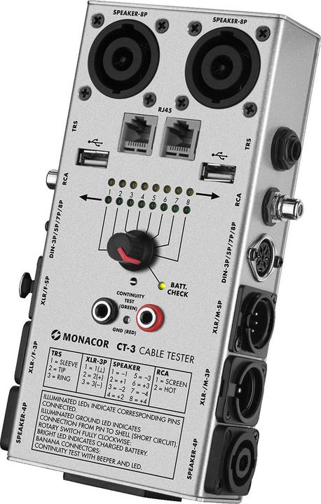 Monacor Tester di cavi (Tester per cavi)