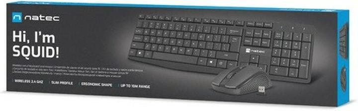 Actual product image Genesis Natec Keyboard, US Layout, Wireless + Mouse, Squid, 2in1 Bundle (Eng. Int., Cable)