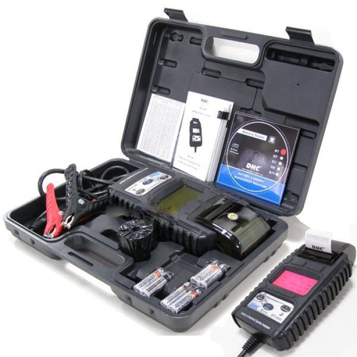 Actual product image DHC Battery tester BT1000 for 6V/12V with integrated printer