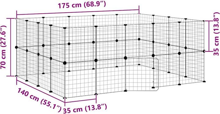 Produktbild vidaXL Haustierkäfig
