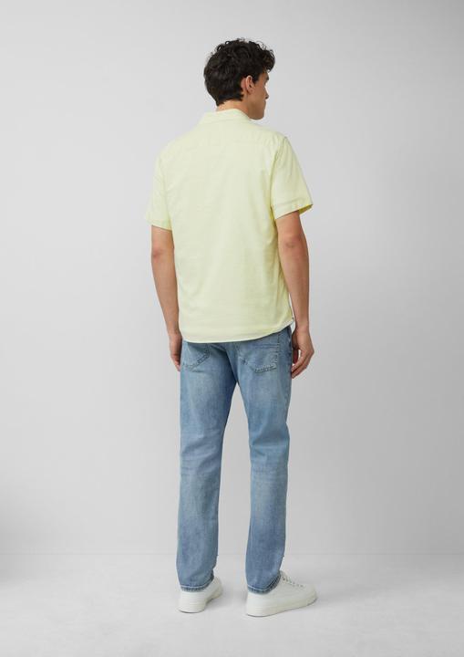 Immagine prodotto S.Oliver Hemd Slim Fit: Kurzarm-Hemd aus Baumwollstretch mit Flammgarnstruktur (S)