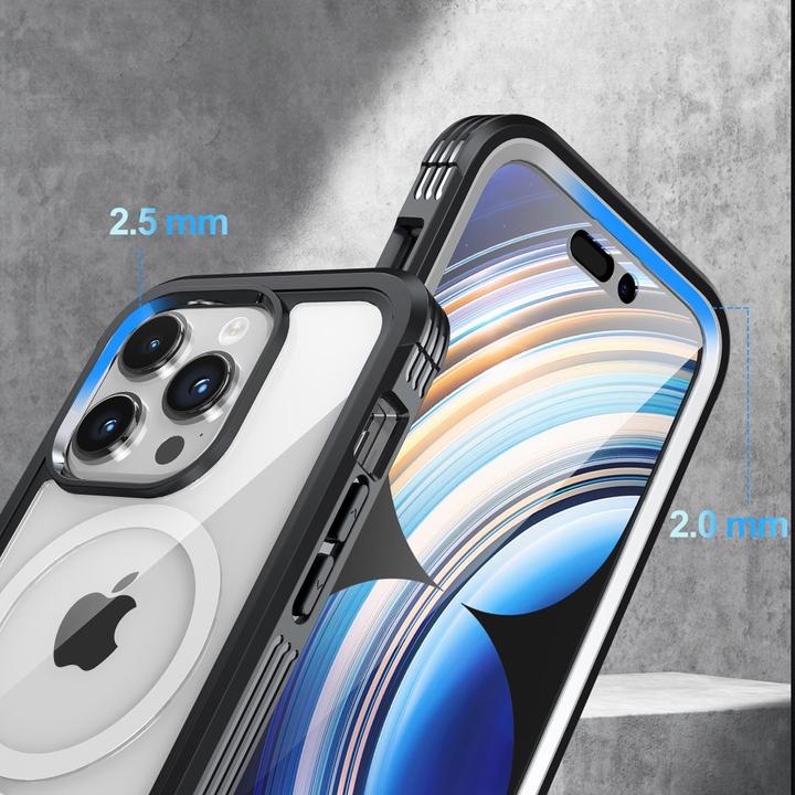 Actual product image Ueli Express 2 in 1 iPhone 15 Pro Max Hybrid MagSafe Case with Bulletproof Glass Display Protection (1 pcs., Apple iPhone 15 Pro Max)