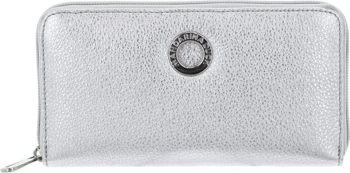 Image du produit Mandarina Duck Portemonnee en cuir structuré avec fermeture éclair et compartiments