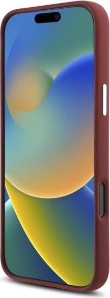 Image du produit Mercedes MEHMP16X23SUMSR iPhone 16 Pro Max 6.9" czerwony/red hardcase Silicone White Stripe MagSa (Apple iPhone 16 Pro Max)