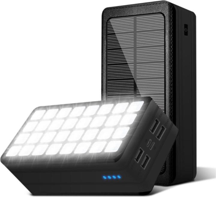 Immagine prodotto Deltalabs Powerbank solare da esterno LED 4x USB A (50000 mAh, 185 Wh)