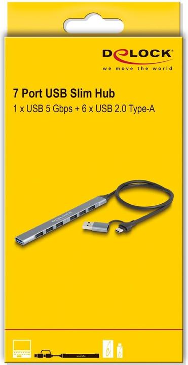 Produktbild Delock 64273 (USB-A, USB-C, 7 Ports)