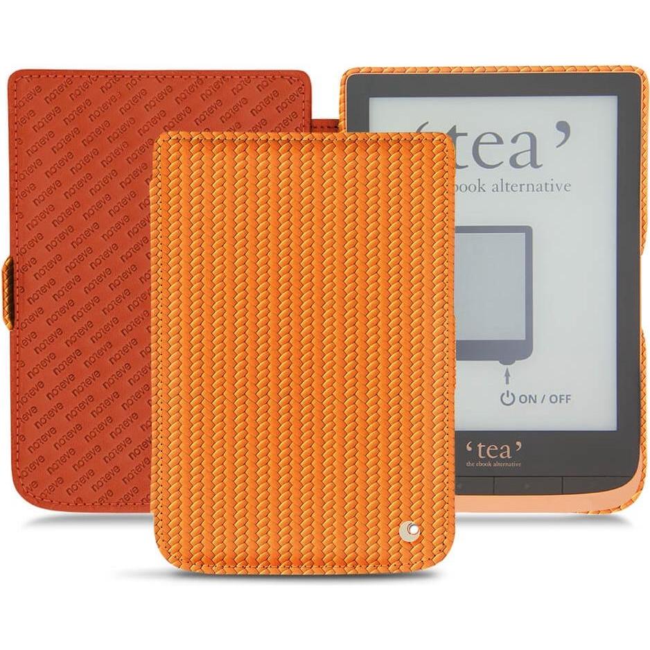 Noreve Lederschutzhülle horizontal (Touch HD Plus), Tablet Hülle, Orange