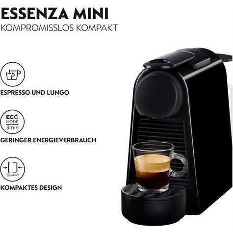 Thumbnail - De'Longhi Nespresso Essenza Mini, Kapselmaschine, Schwarz
