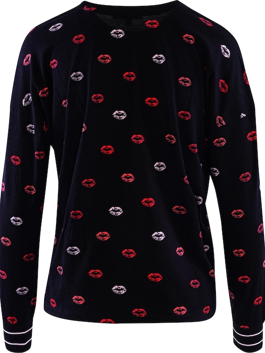 Produktbild Pj Salvage Pyjama Oberteil "Be mine" schwarz/klein gemustert (XS)
