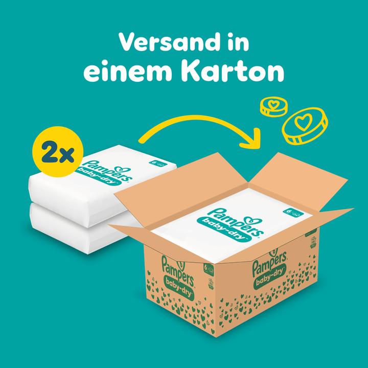 Produktbild Pampers Baby-Dry (Gr. 6, Monatsbox, 148 Stück)