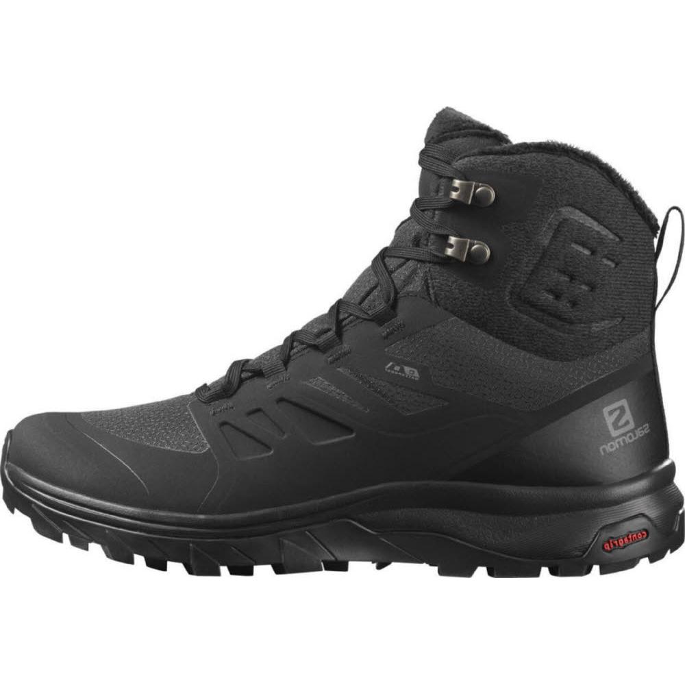 Salomon, Damen, Wanderschuhe, Wanderschuh OUTBLAST TS CSWP W (42), Schwarz