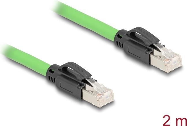 Actual product image Delock RJ45 network cable Cat.6A plug to plug SF/UTP s (SF/UTP, CAT6a, 2 m)