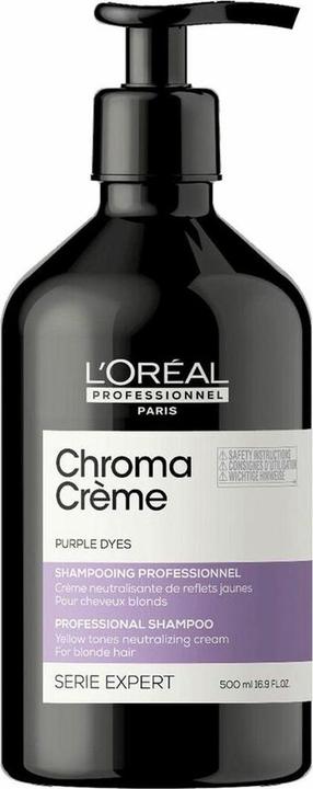 L'Oréal Professionnel CHROMA CRÈME purple dyes professional shampoo 500 ml (500 ml, Liquid shampoo)