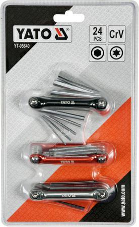 Actual product image Yato SET ALL KEYS 24 PIECES.
