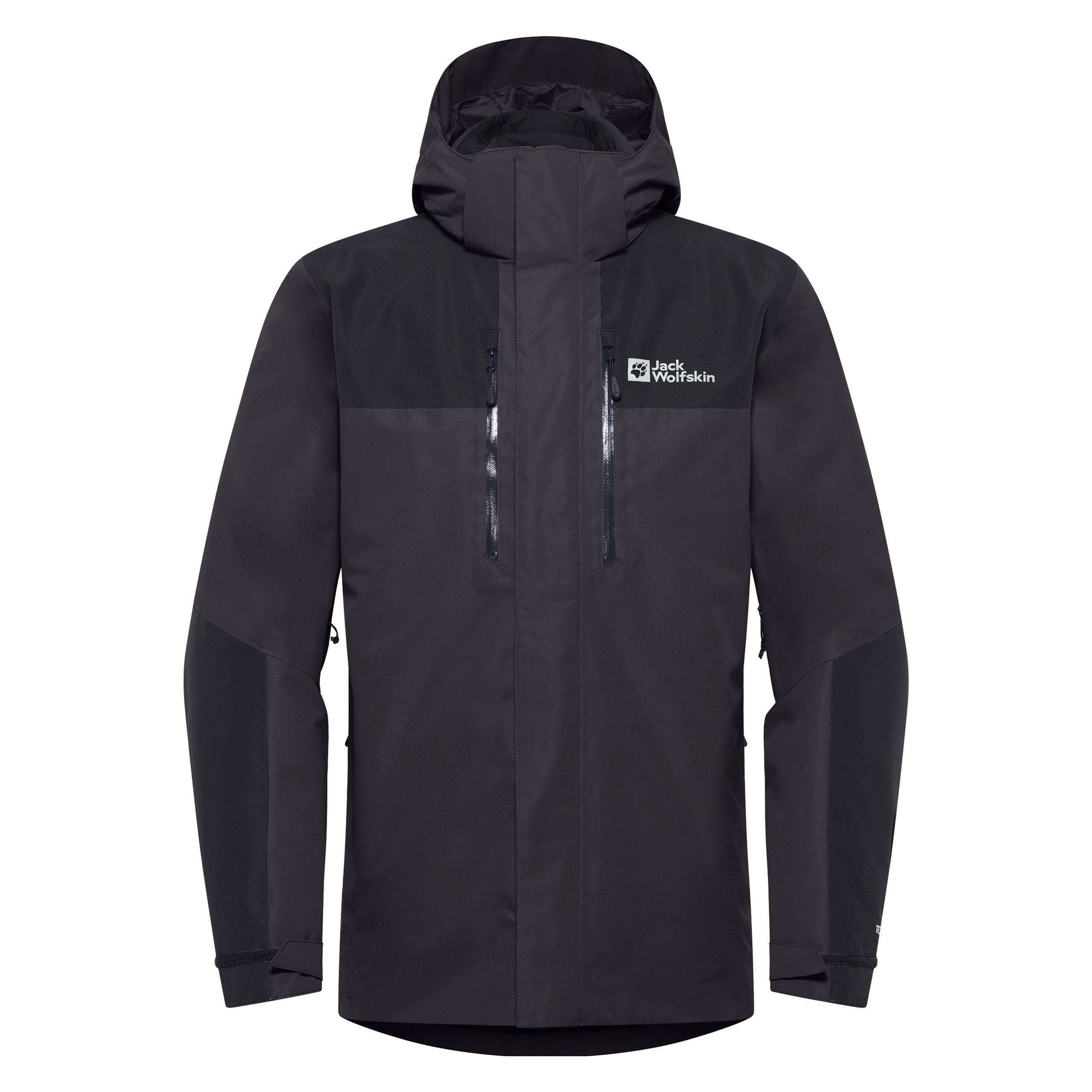 Jack Wolfskin, Herren, Outdoorjacken, Jasper 3In1 Jkt M (Xl), Schwarz, Grau, Xl
