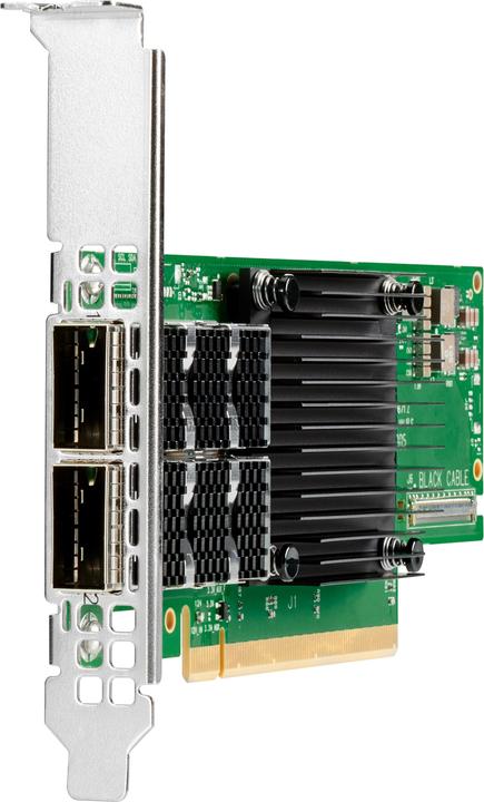 Actual product image HPE E IB HDR100/EN 2p QSFP56 Adptr (Mini PCI Express)