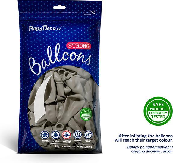 Produktbild Partydeco Strong Balloons 27cm, Pastel Warm Grey (1 pkt / 100 pc.) (100 x)