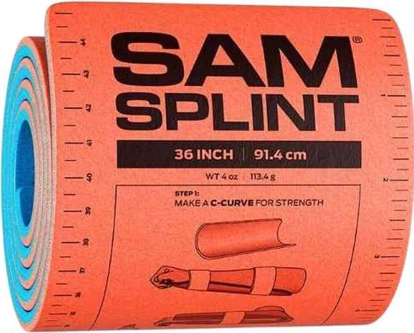 Produktbild SAM Splint Universal Schiene 91.4cm orange blau Rolle