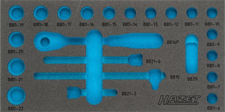 Actual product image HAZET 2C soft foam insert 163-353L