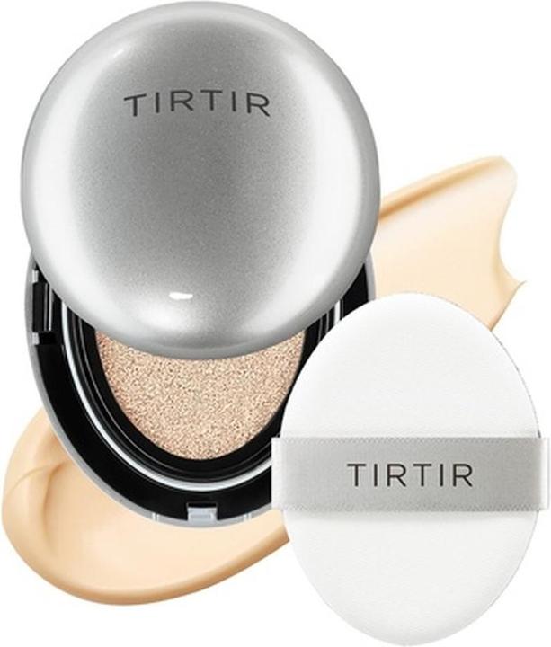 Actual product image TirTir Mask Fit Aura Silver Cushion Foundation Semi-Glow Finish Natural