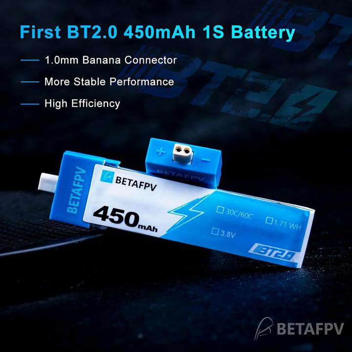 Produktbild BetaFPV FPV Drohnenakku-Set 1S 450mAh (4 Stück) (450 mAh)