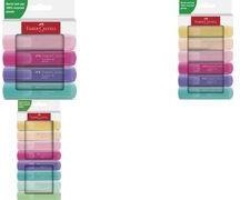 Produktbild Faber-Castell Textmarker TL46 Pastell (Türkis, Rosé, Violett, Gelb, 5 mm, 4 x)