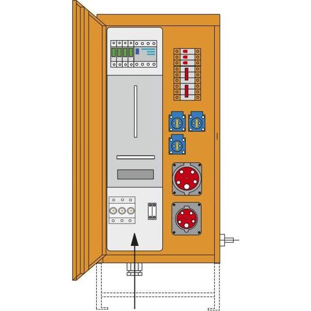 PCE, Baustromverteiler, BAUSTROMVERTEILER 35A STEWEAG / 690000002 M-AVEV 690000002