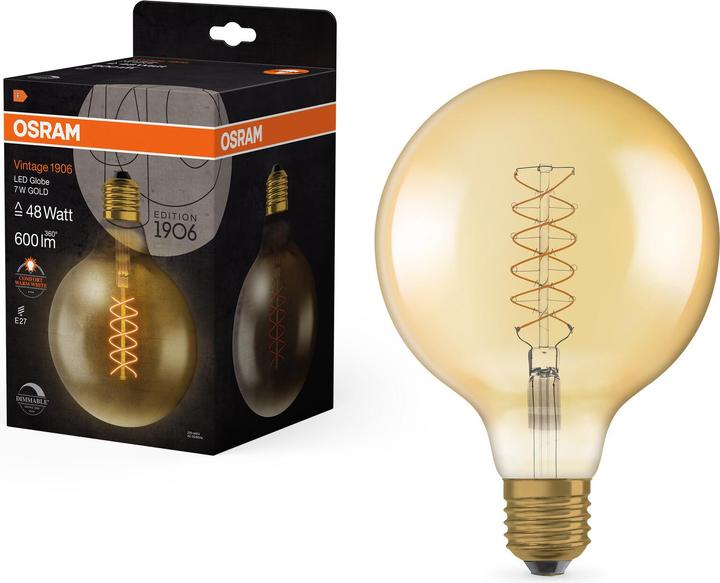 Produktbild Osram Led Classic Slim Filament Globe (E27, 600 lm, 1 x)