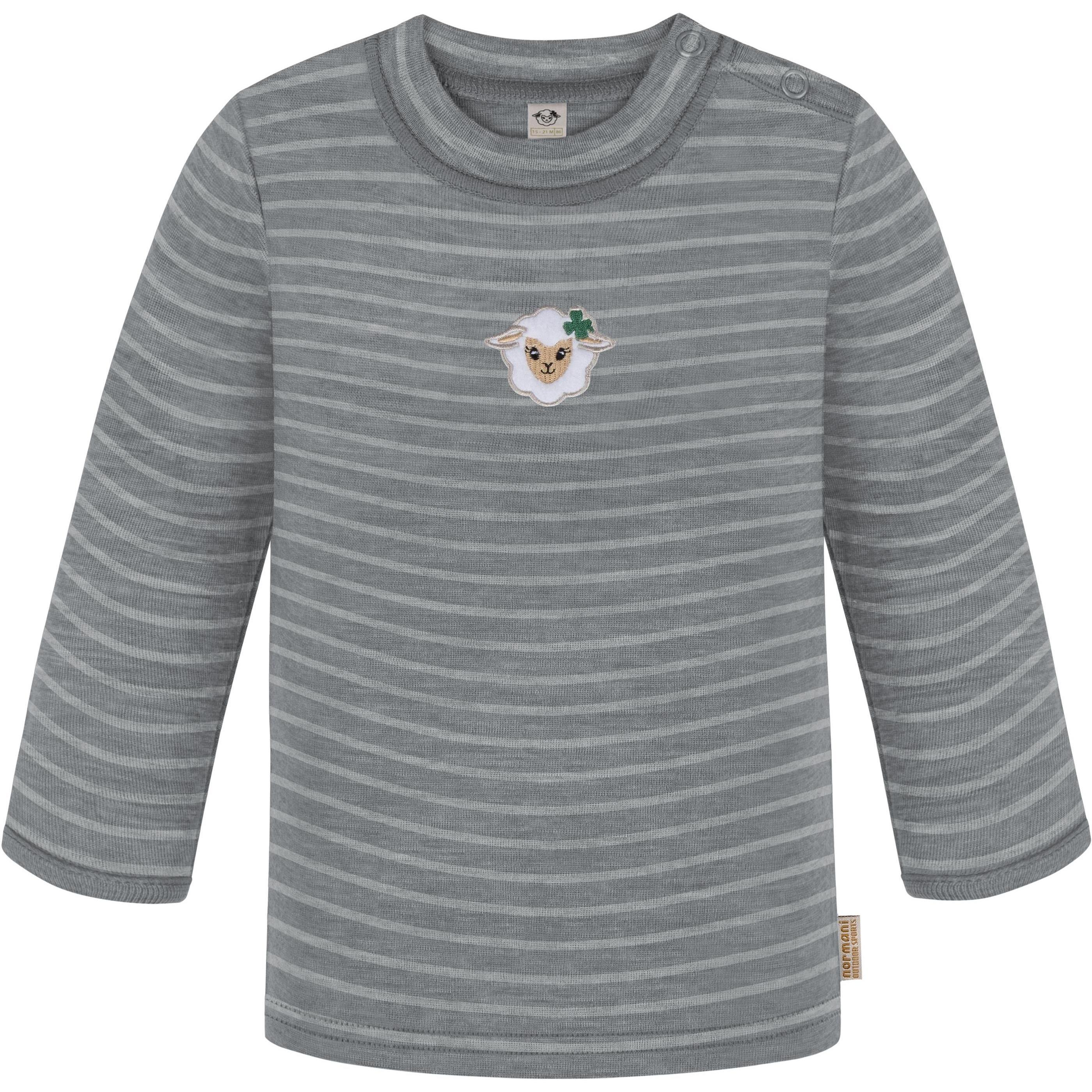 Normani, Herren, Body, Baby Merino Set Wollpullover und Unterhose - 9573, Grau, (86)