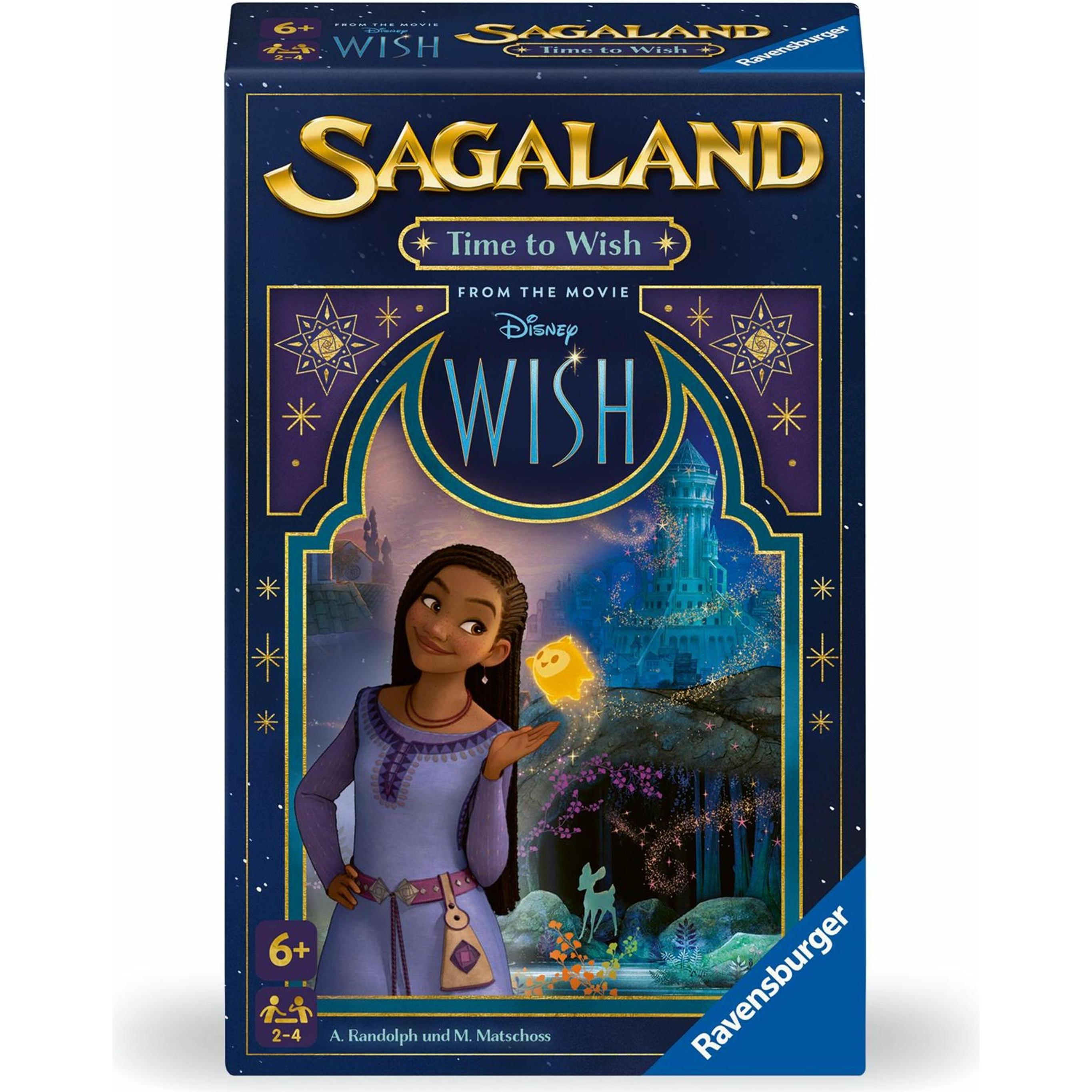 Ravensburger 22649 - Disney Wish Sagaland: Time to Wish - Gioco da tavolo per 2-4 giocatori, dai 6 anni in su. (Tedesco, Spagnolo, Francese, Olandese,