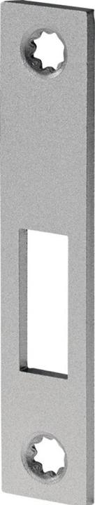 BKS Schliessblech S413 Stahl silber Breite 20 x Länge 105 mm käntig DIN links / rechts flach